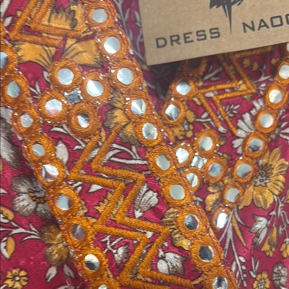 Bohemian Floral Maxi Dress in Red and Orange - Picture 6 of 14